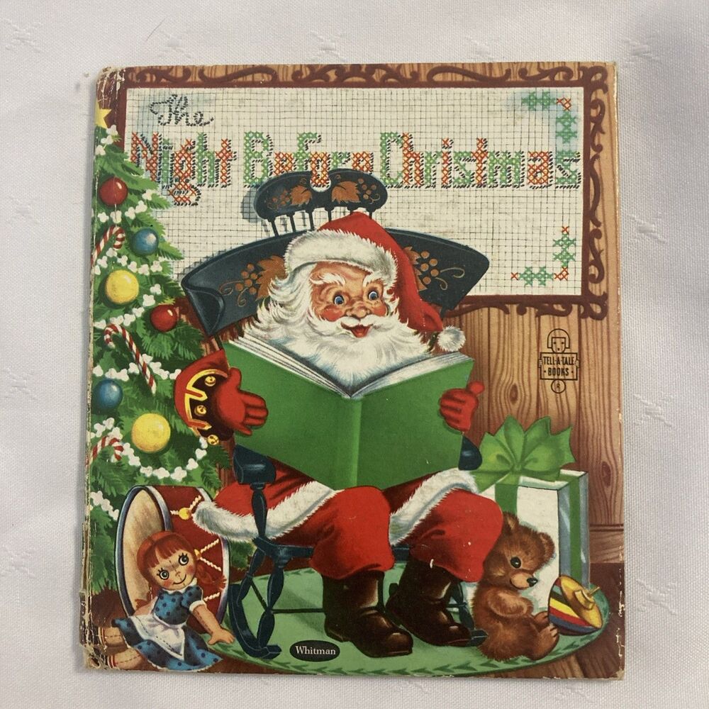 Vintage Whitman Tell-a-Tale Book The Night Before Christmas 1953